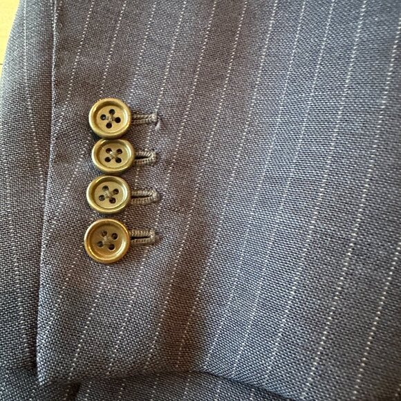 Sartoria Partenopea Navy Pinstripe Summer Suit 48R - Picture 6 of 14